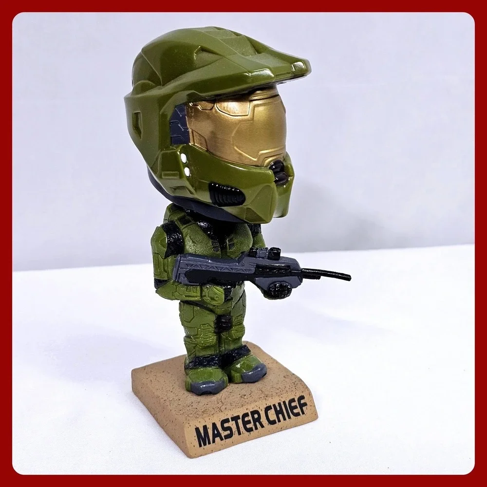 Funko Halo 3 Master Chief Spartan Green Wacky Wobbler Bobblehead Figure 2008